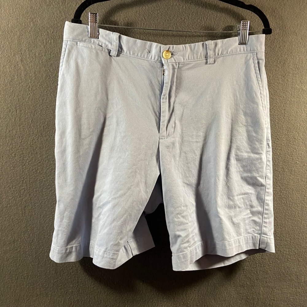 Johnston & Murphy Chino Shorts‎ Pima Cotton Stretch Light Blue 33 minimalist